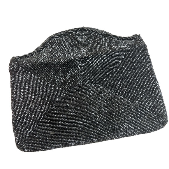 Vintage Richere by Walborg Handmade Black Beaded Clutch - Picture 4 of 7